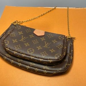 Louis Vuitton Multi Pochette Accessoires Monogram Canvas Brown